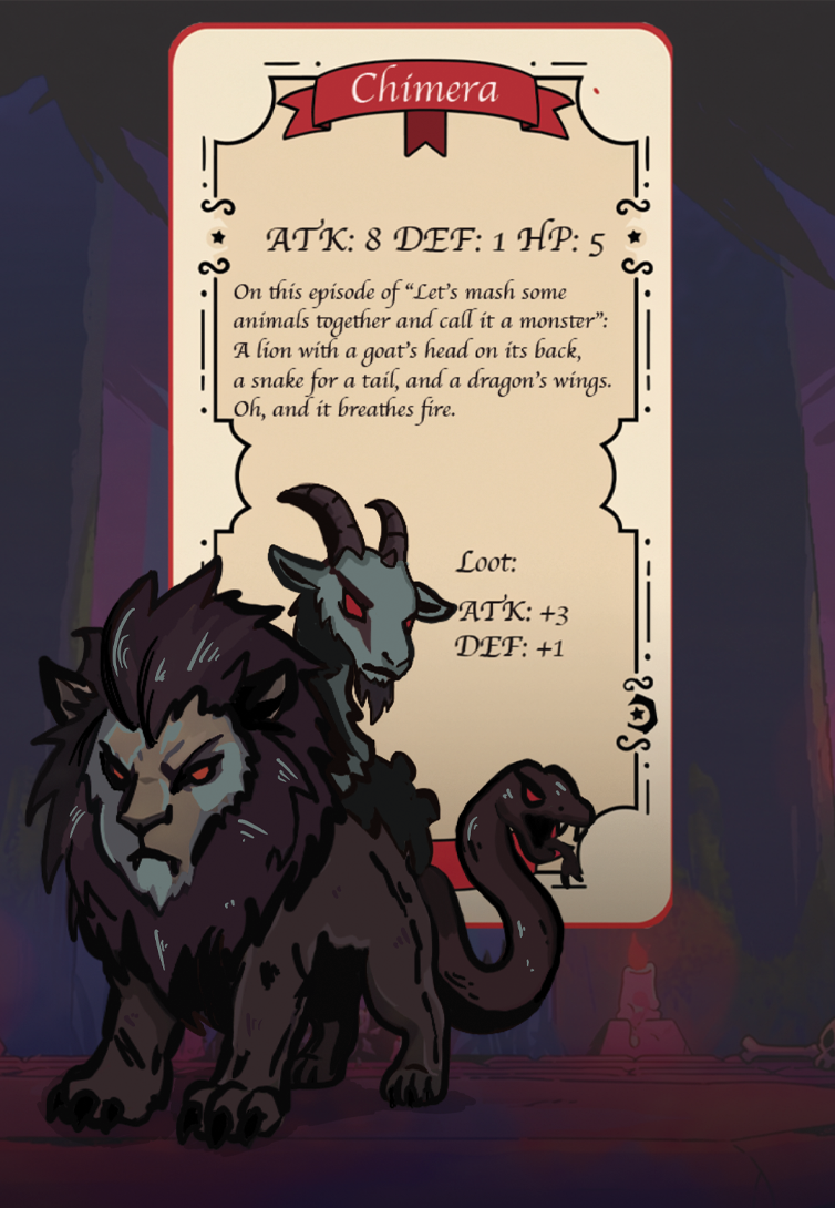 Chimera bestiary page