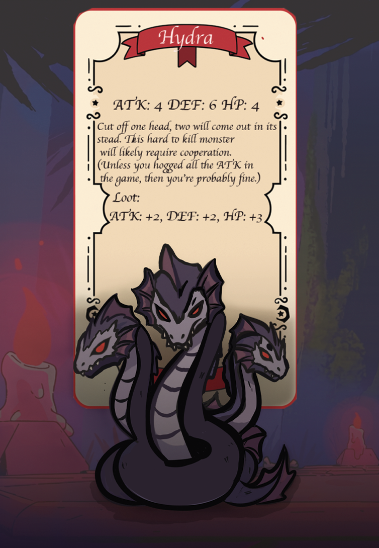 Hydra bestiary page